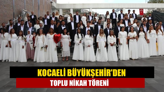 Büyükşehir’in toplu nikah töreninde 46 Roman çift dünya evine girdi.