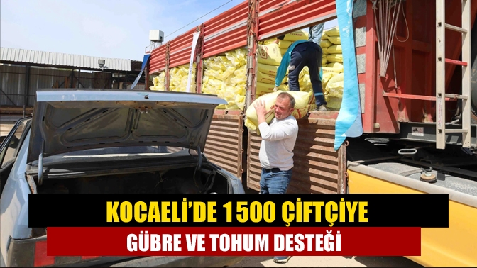 Kocaeli Büyükşehir, 1500 çiftçiye yüzde 50 hibeli 700 ton gübre