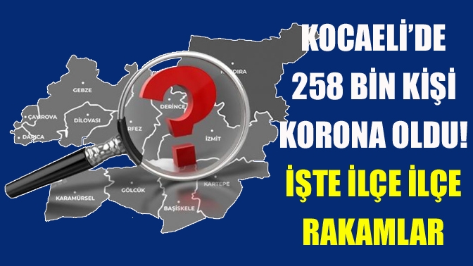 Pandeminin başladığı 11 Mart 2020 tarihi itibariyle Kocaeli’de 258 bin