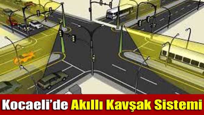 Kocaeli’de kent genelinde Sensör yerleştirilen kavşaklar akıllı hale gelerek trafiği