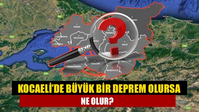 AFAD tarafından hazırlanan “Kocaeli İl Afet Müdahale Planı” içinde bir