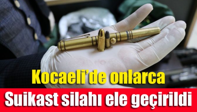 Kocaeli merkezli 3 ilde gerçekleştirilen operasyonda silah kaçakçılığı yaptıkları öne