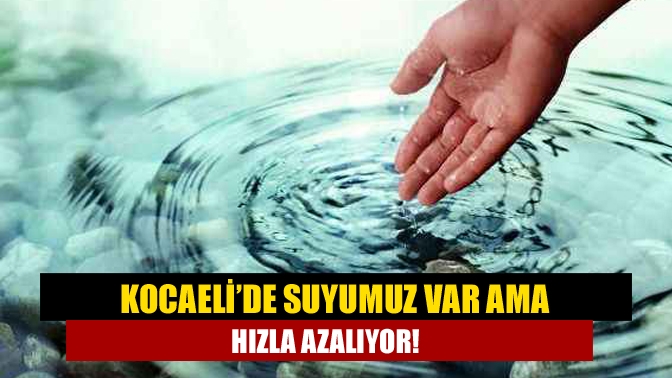 Kocaeli’de beklenen yağışların olmadığı gelen sıcak havalarla su kullanımı en