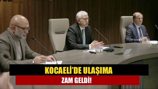 Kocaeli Ulaşım Koordinasyon Merkezi (UKOME) toplantısında toplu taşıma ücretlerine yüzde