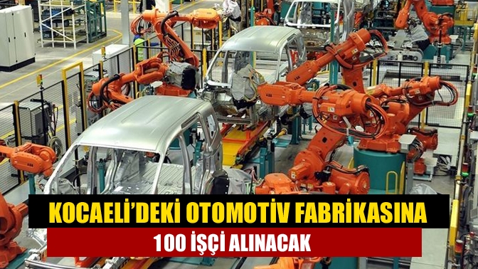 Başiskele’de bulunan IRC Otomotiv, 100 işçi alımı yapacak. İş başvuruları