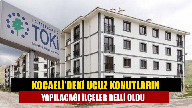 TOKİ Sosyal Konut (ucuz konut) Projesi'nin hangi illerde yapılacağı, Cumhurbaşkanı