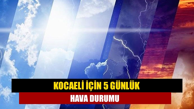 Meteoroloji Genel Müdürlüğü’nün 5 günlük hava tahmin raporuna göre kentte