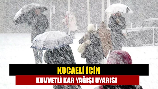 Meteoroloji’nin son raporuna göre etkili olması beklenen kar yağışı ve