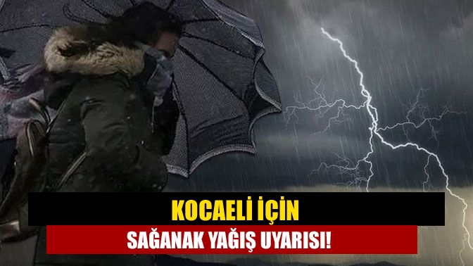 Meteoroloji Genel Müdürlüğü’nden alınan bilgilere göre Kocaeli için 5 günlük
