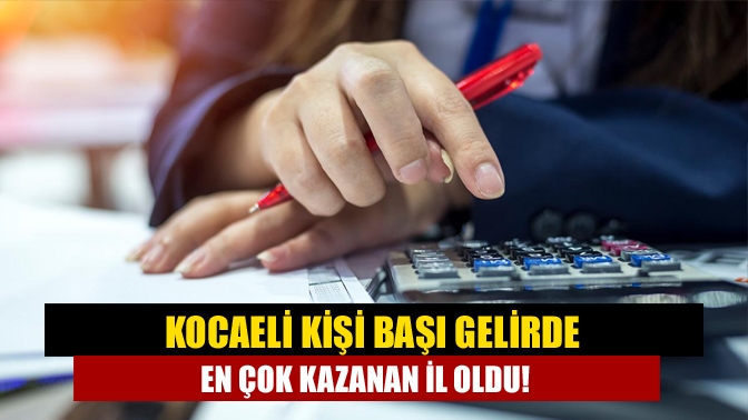 İl düzeyinde yapılan hesaplamalara göre, Kocaeli, 153 bin 479 lirayla,