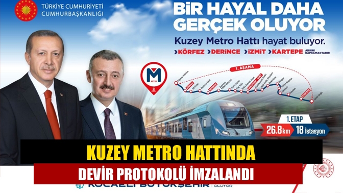 Başkan Büyükakın’ın müjde olarak duyurduğu Kocaeli Kuzey Metro Hattında Büyükşehir