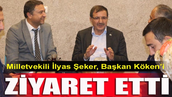 Milletvekili İlyas Şeker, Kandıra’ya yaptığı ziyarette Başkan Köken ile görüştü.