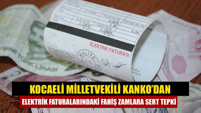 Kocaeli Milletvekili Mühip Kanko, elektrik dağıtım bedeline yapılan %642’lik zammı