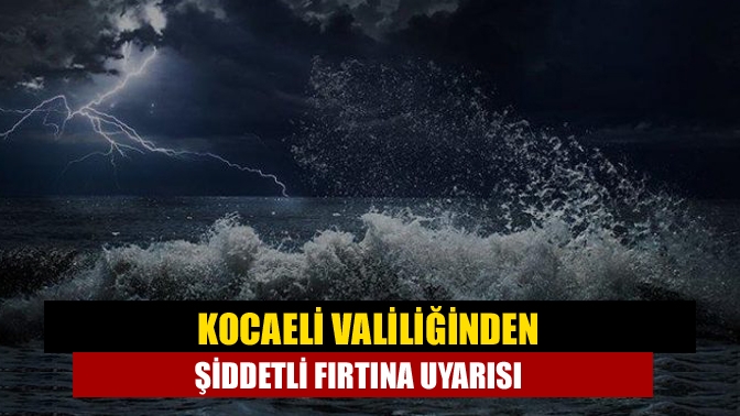 Kocaeli Valiliği akşam saatlerinde yapmış olduğu yazılı açıklama ile Perşembe