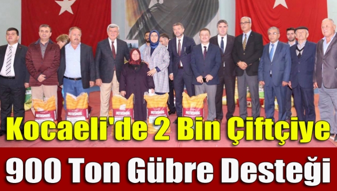 Kocaeli Büyükşehir Belediyesi, Tarım ve Hayvancılık Destekleme Projesi kapsamında 2