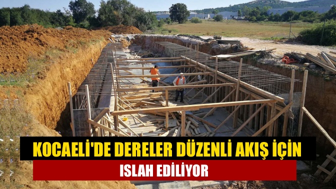 Büyükşehir Belediyesi İSU Genel Müdürlüğü birçok ilçede dereleri ıslah için