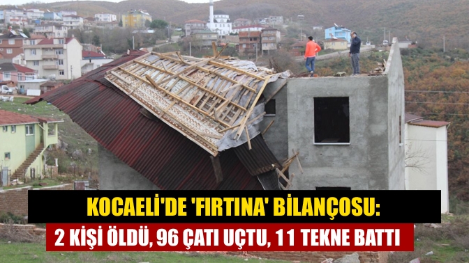 Kocaeli’de dün etkili olan şiddetli rüzgar akşam saatlerinde de sürdü.