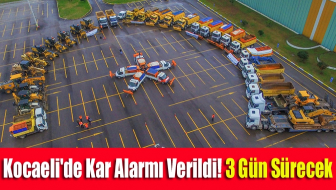 Perşembe günü itibari ile Kocaeli'de etkili olması beklenen kar yağışına