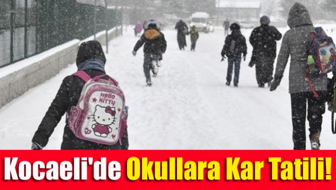 Kocaeli Valiliği, kent genelinde etkili olan kar yağıuşı nedeniyle yüz