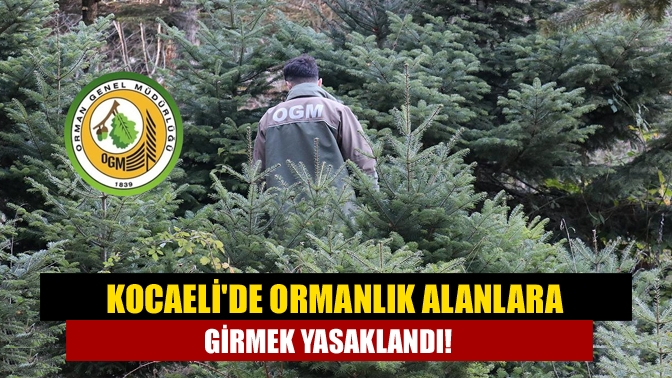 Kocaeli’de ormanlarda çıkabilecek yangınların önlenmesi amacıyla 31 Ağustos’a kadar ormanlık