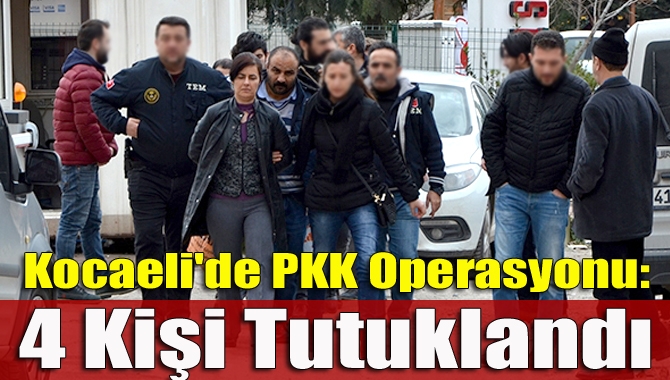 Kocaeli Emniyet Müdürlüğü Terörle Mücadele Şubesi tarafindan düzenlenen operasyonda gözaltına