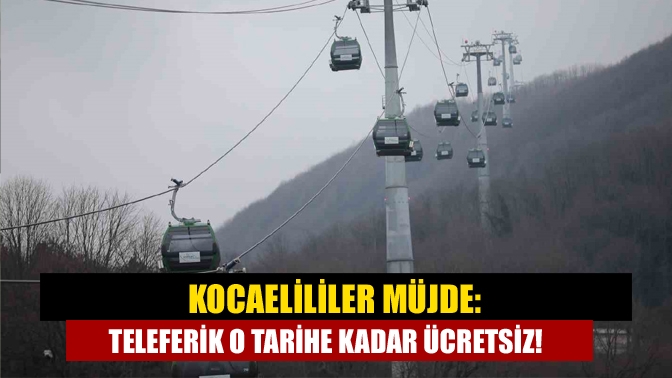 Büyükşehir’in yapımını tamamladığı Kartepe teleferiği vatandaşların kullanımına açıldı. Teleferiğin ilk
