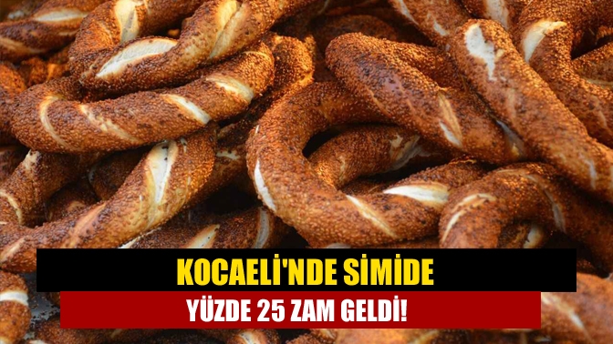 Artan maliyetlerle birlikte oluşan hayat pahalılığı sonrası simite bir zam
