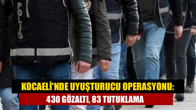 Kocaeli Valiliği tarafından yapılan yazılı açıklamada, uyuşturucu ile mücadele kapsamında