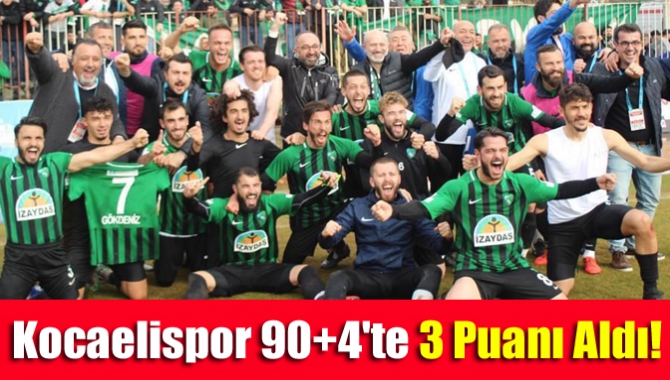 Kocaelispor, Adana deplasmanında rakibi Kozanspor karşısında maçın son dakikalarında Cihad’ın