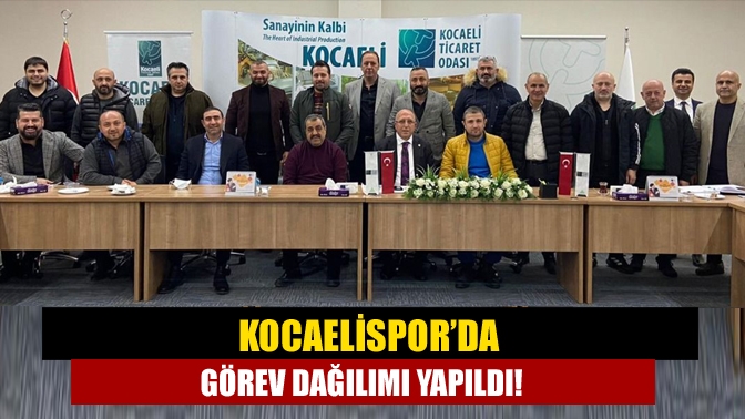 Kocaelispor'da Yönetim Kurulu'nun bugün yaptığı toplantı sonrasında yeni görevlendirmeler belirlendi