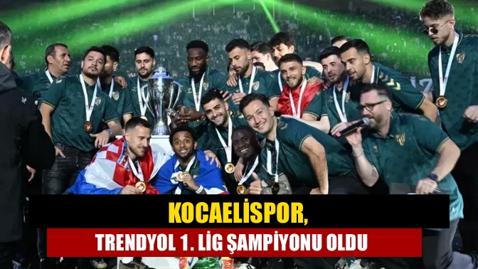 Kocaelispor, Keçiörengücü’nü 4-1 yenerek Trendyol 1. Lig şampiyonluğunu kazandı. Şampiyonluk