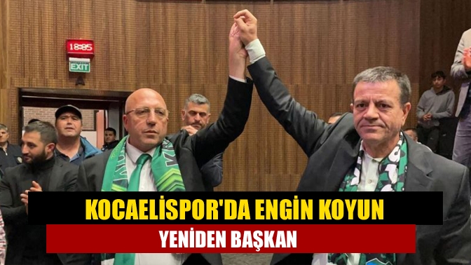 Kocaelispor’un bugün yapılan seçimli olağan genel kurulunda mevcut Başkan Engin
