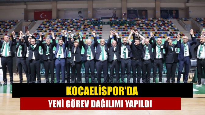 Kocaelispor’un yeni yönetimi görev dağılımını yaptı. Başkan vekilleri Bilal Acar