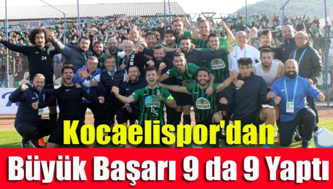 TFF 3. Lig 2. Grup’ta lider Kocaelispor en yakın takipçisi