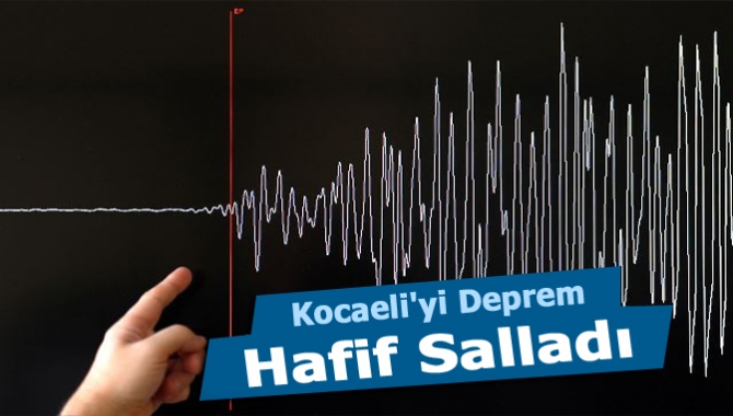 Merkez üssü İzmit olan hafif şiddetli bir deprem meydana geldi