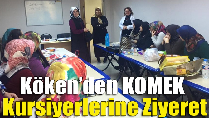 Kandıra Belediye Başkanı Ünal Köken’in eşi Elif Köken, Kandıra KOMEK’te
