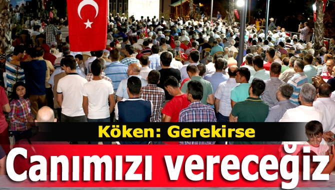 Demokrasi nöbetinde meydanlara seslenen Kandıra Belediye Başkanı Ünal Köken, FETÖ