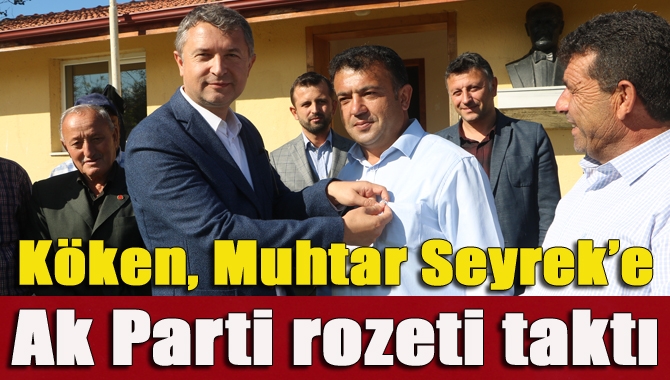 Kandıra Belediye Başkanı Ünal Köken, Bollu Mahalle Muhtarı Hüseyin Seyrek'e