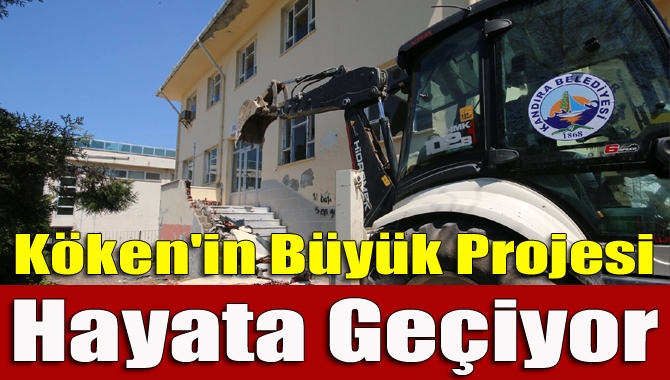 Kandıra Belediye Başkanı Ünal Köken'in büyük projesi hayata geçiyor. M.