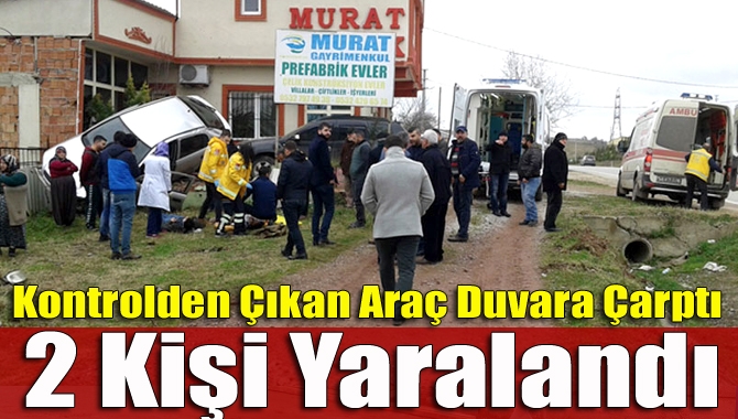 Kandıra Yolu üzerinde meydana gelen trafik kazasında 2 kişi yaralandı