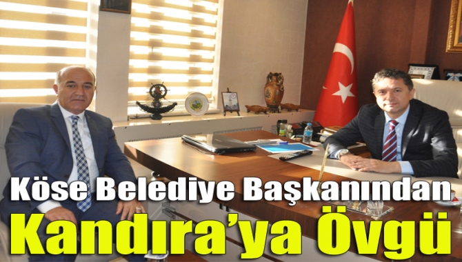 Kandıra Belediye Başkanı Ünal Köken’i ziyaret eden Gümüşhane Köse Belediye