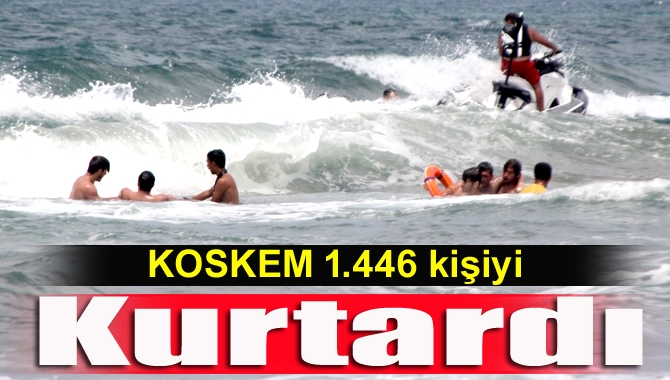 KOSKEM bu yaz 1.446 kişiyi kurtardı, 2005’ten bu yana boğulmaktan