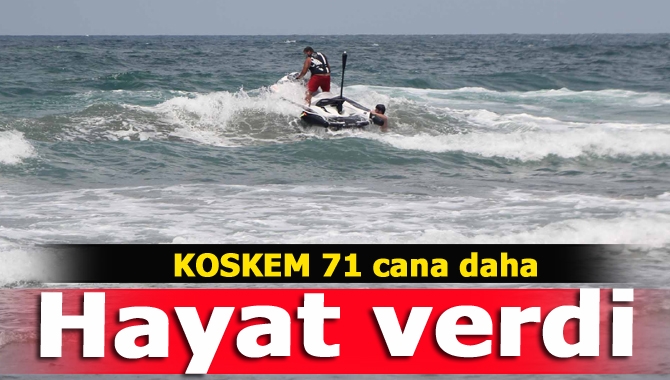 Kocaeli İtfaiyesi KOSKEM, geçen hafta içerisinde Kocaeli sahillerinde 71 vatandaşı