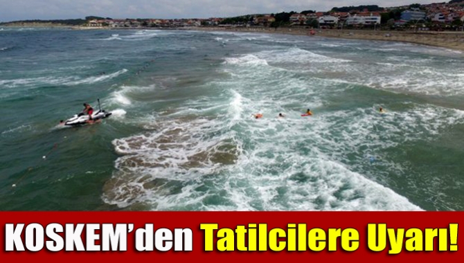 Kocaeli Büyükşehir Belediyesi İtfaiyesi KOSKEM hava şartları nedeniyle yükselen dalgalara