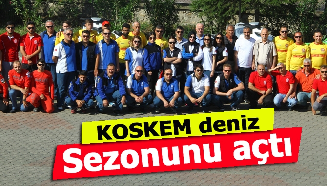 Kocaeli İtfaiyesi bünyesinde görev yapan KOSKEM ekipleri 2016 yaz deniz
