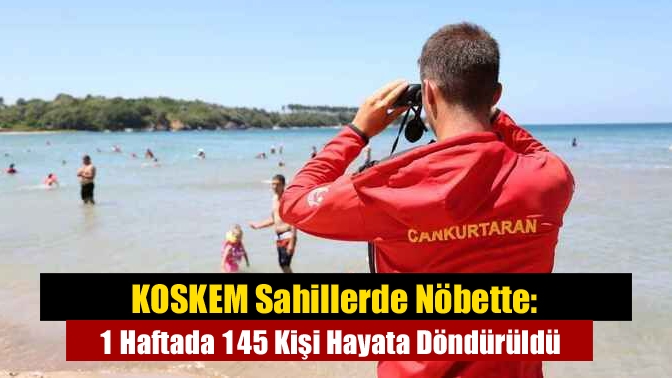 Kocaeli Büyükşehir Belediyesi’ne bağlı KOSKEM ekipleri, yaz sezonunda sahillerde aralıksız