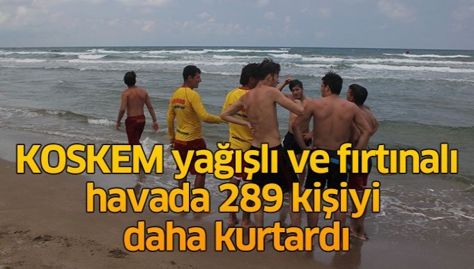 Kocaeli İtfaiyesi KOSKEM, havanın yağışlı olması sebebiyle yoğun bir hafta