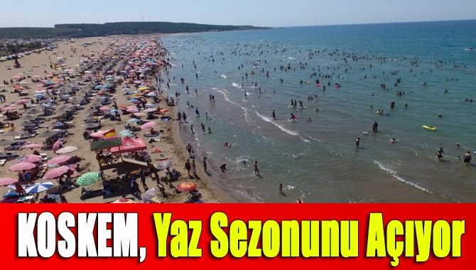 Büyükşehir İtfaiyesi bünyesinde görev yapan KOSKEM, yaz deniz sezonu
için çalışmalarını