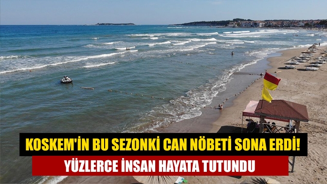 Yaz boyunca görev alanlarında hayatlar kurtaran Kocaeli Büyükşehir Belediyesi KOSKEM