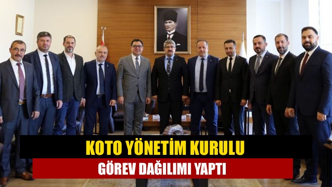 Seçim sonrası Necmi Bulut başkanlığında bir araya gelen KOTO Yönetim